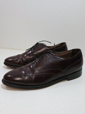 Bostonian Wingtip Brogue Leather Fashion Dress Oxford Men's Footwear Sz 9.5 D/B